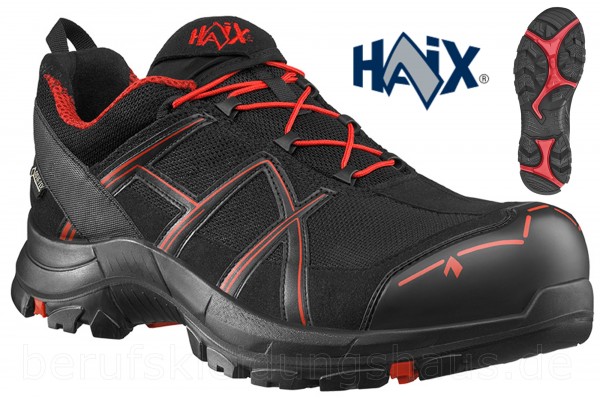 Haix Black Eagle Safety 40.1 low black-red S3 ESD Halbschuhe Sicherheitsschuh