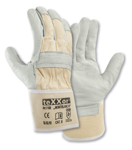 teXXor® Rindvollleder-Handschuhe MONTBLANC III VE 120 Paar