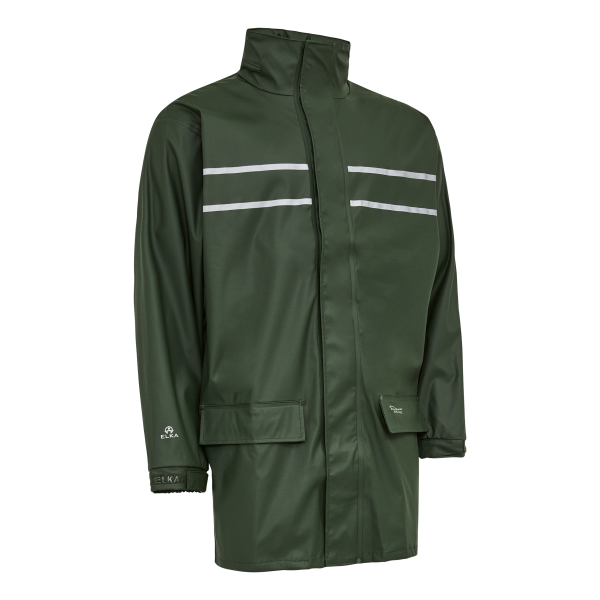 ELKA 026301 Regenjacke wasserdichte Arbeitsjacke mit Reflexstreifen
