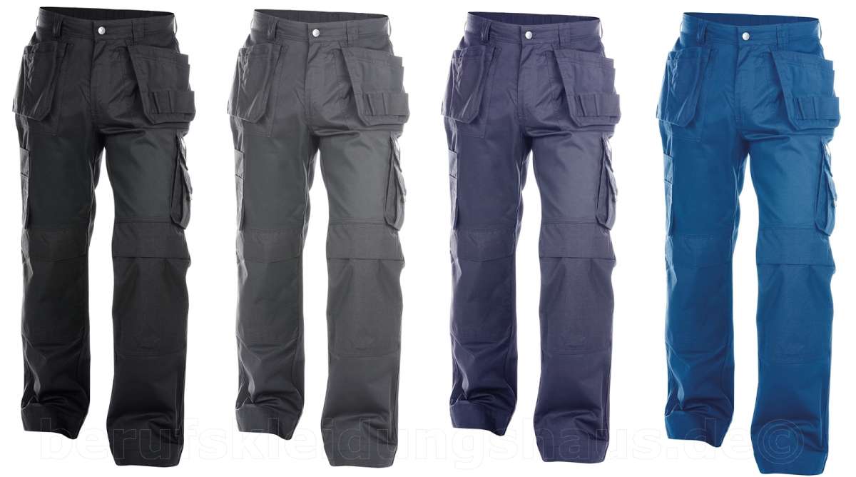 Dassy Latzhose Mit Kniepolstertaschen Versailles PESCO61 Zementgrau Schwarz Dassy