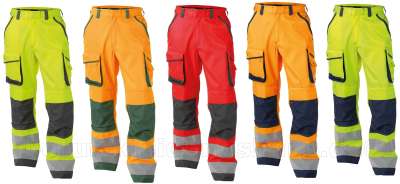 Planam Warnschutzhose, Orange/Marineblau Planam Warnschutzhose, Orange/Marineblau